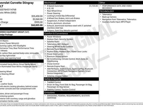 Used 2017 Chevrolet Corvette Stingray Coupe w/ 1LT image 27