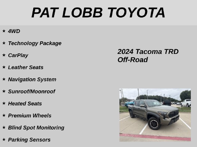 Used 2024 Toyota Tacoma TRD Off-Road w/ TRD Off Road Premium Package AWD/4WD image 13