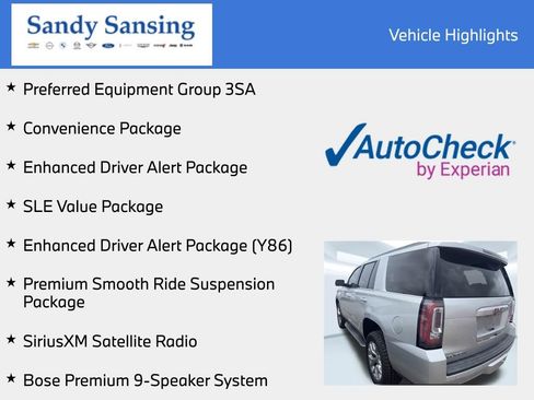 Used 2018 GMC Yukon SLE w/ Enhanced Driver Alert Package RWD image 7
