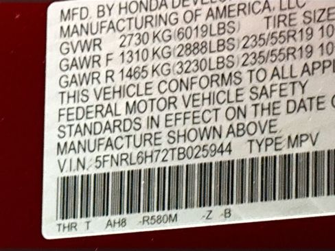 New 2026 Honda Odyssey Sport-L image 24