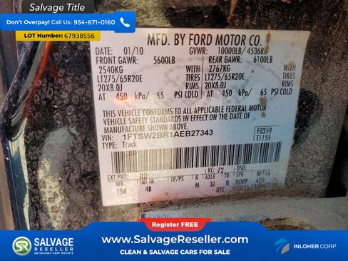 Used 2010 Ford F250 4x4 Crew Cab Super Duty image 16