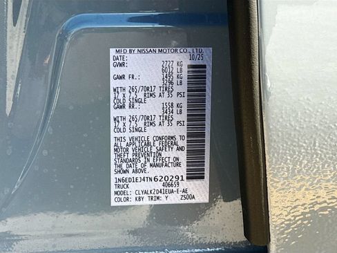 New 2026 Nissan Frontier Pro-X w/ Pro Premium Package RWD image 34