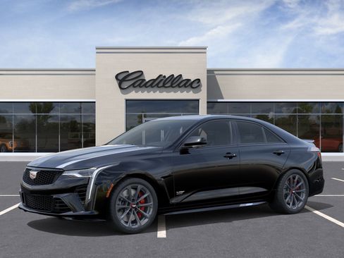 New 2026 Cadillac CT4 V Blackwing w/ LPO, Red Accent Package RWD image 3