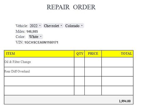 Used 2022 Chevrolet Colorado LT w/ Fleet Safety Package RWD image 12