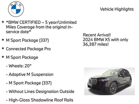 Certified 2024 BMW X5 xDrive40i w/ Executive Package AWD/4WD image 4