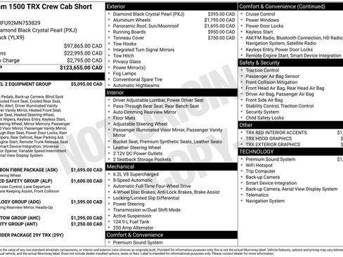 Used 2021 RAM 1500 TRX w/ TRX Level 2 Equipment Group AWD/4WD image 4