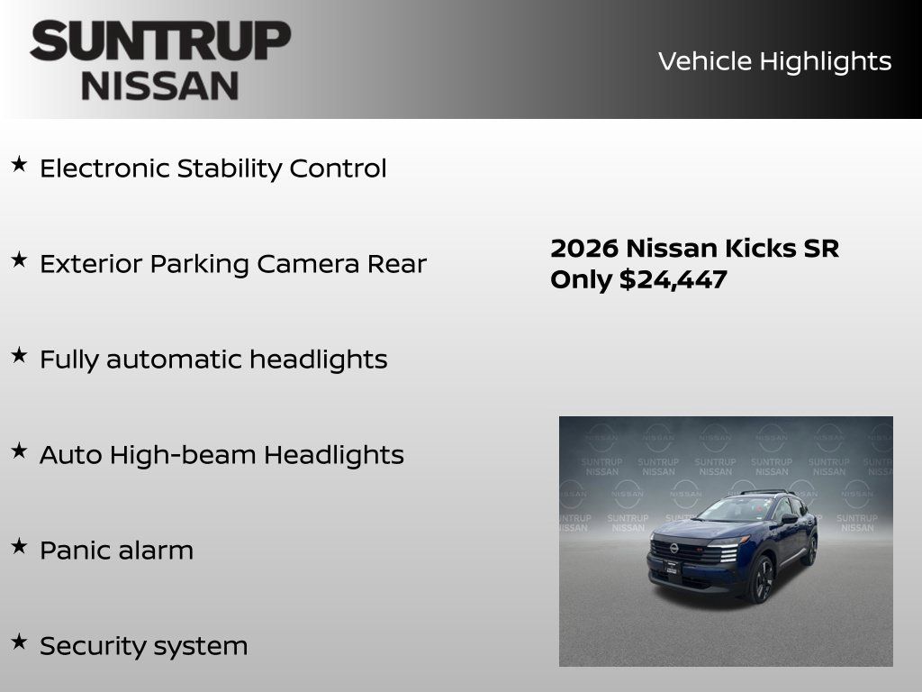 Certified 2026 Nissan Kicks SR FWD image 25