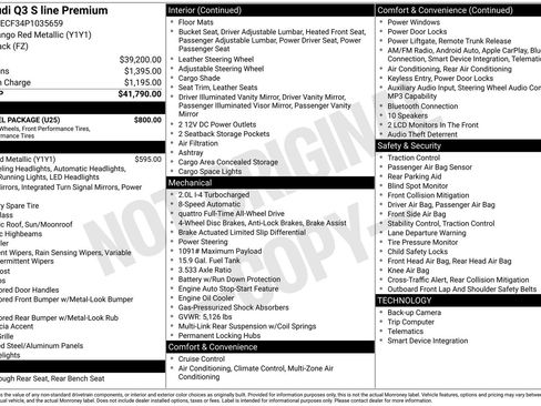 Used 2023 Audi Q3 2.0T Premium w/ 19" Wheel Package image 30