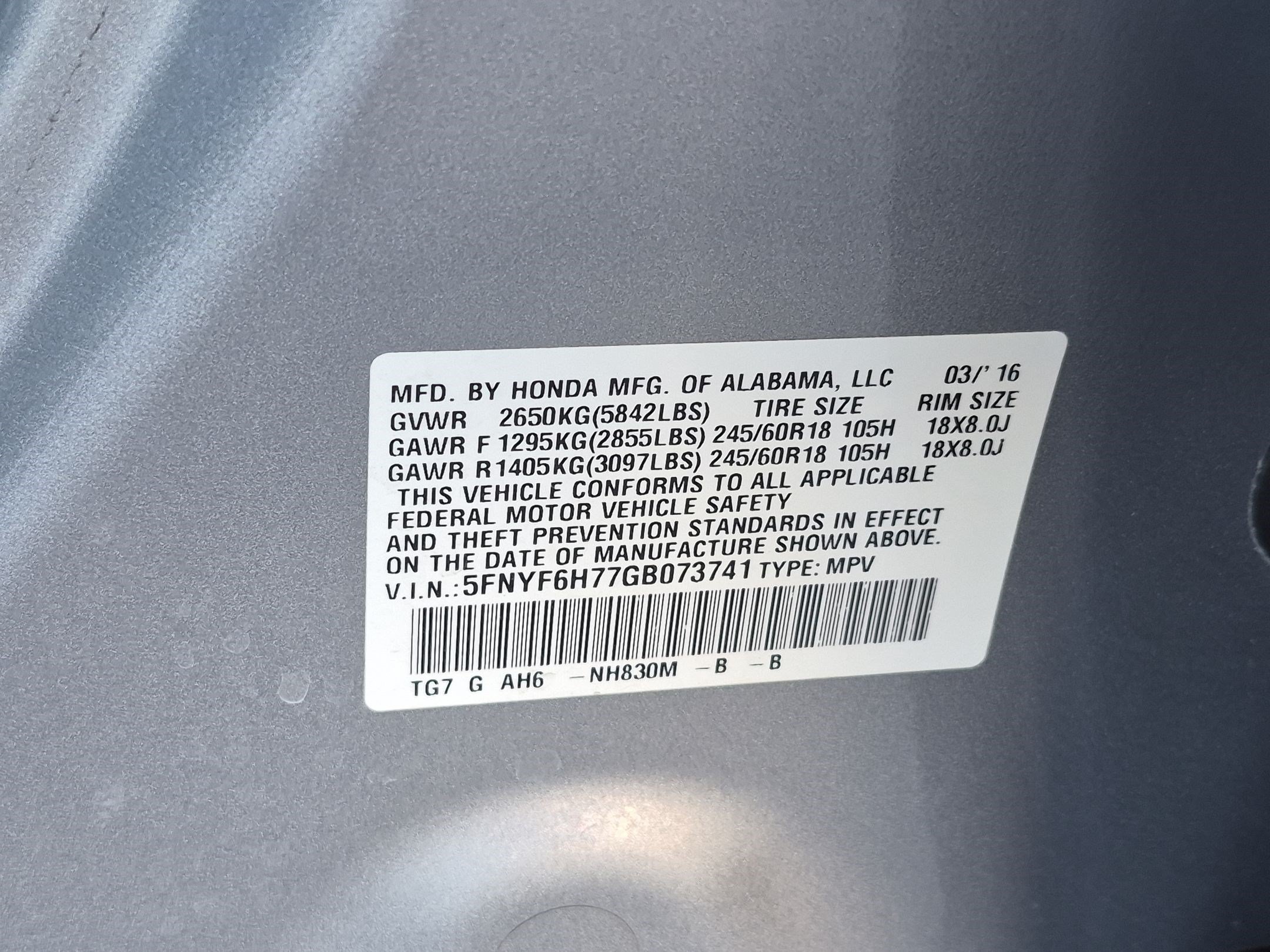 Used 2016 Honda Pilot EX-L image 36