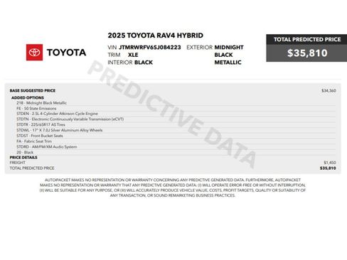 Used 2025 Toyota RAV4 XLE image 2
