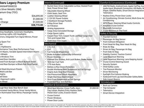 Used 2023 Subaru Legacy Premium image 5