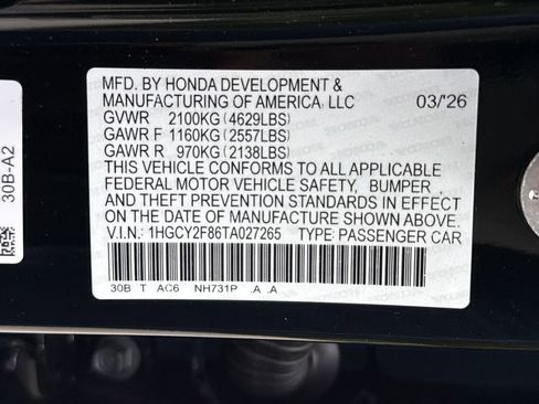 New 2026 Honda Accord Touring image 34