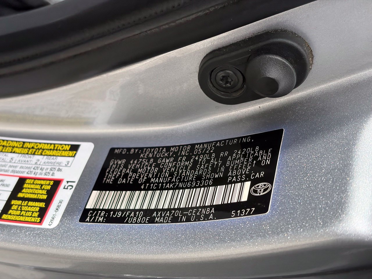 Used 2022 Toyota Camry LE FWD image 14