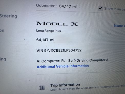 Used 2020 Tesla Model X Long Range AWD/4WD image 22