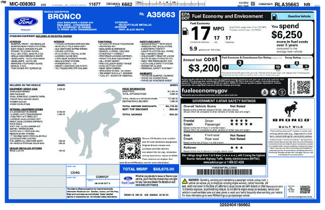 Certified 2024 Ford Bronco Badlands AWD/4WD image 12