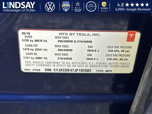 Used 2018 Tesla Model X P100D image 27