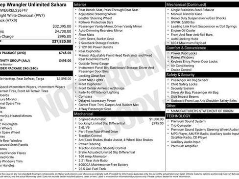 Used 2014 Jeep Wrangler Unlimited Sahara w/ Max Tow Package AWD/4WD image 31