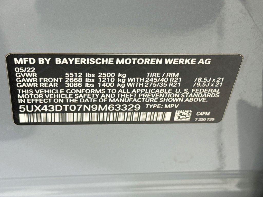 Used 2022 BMW X4 M40i w/ Premium Package AWD/4WD image 34