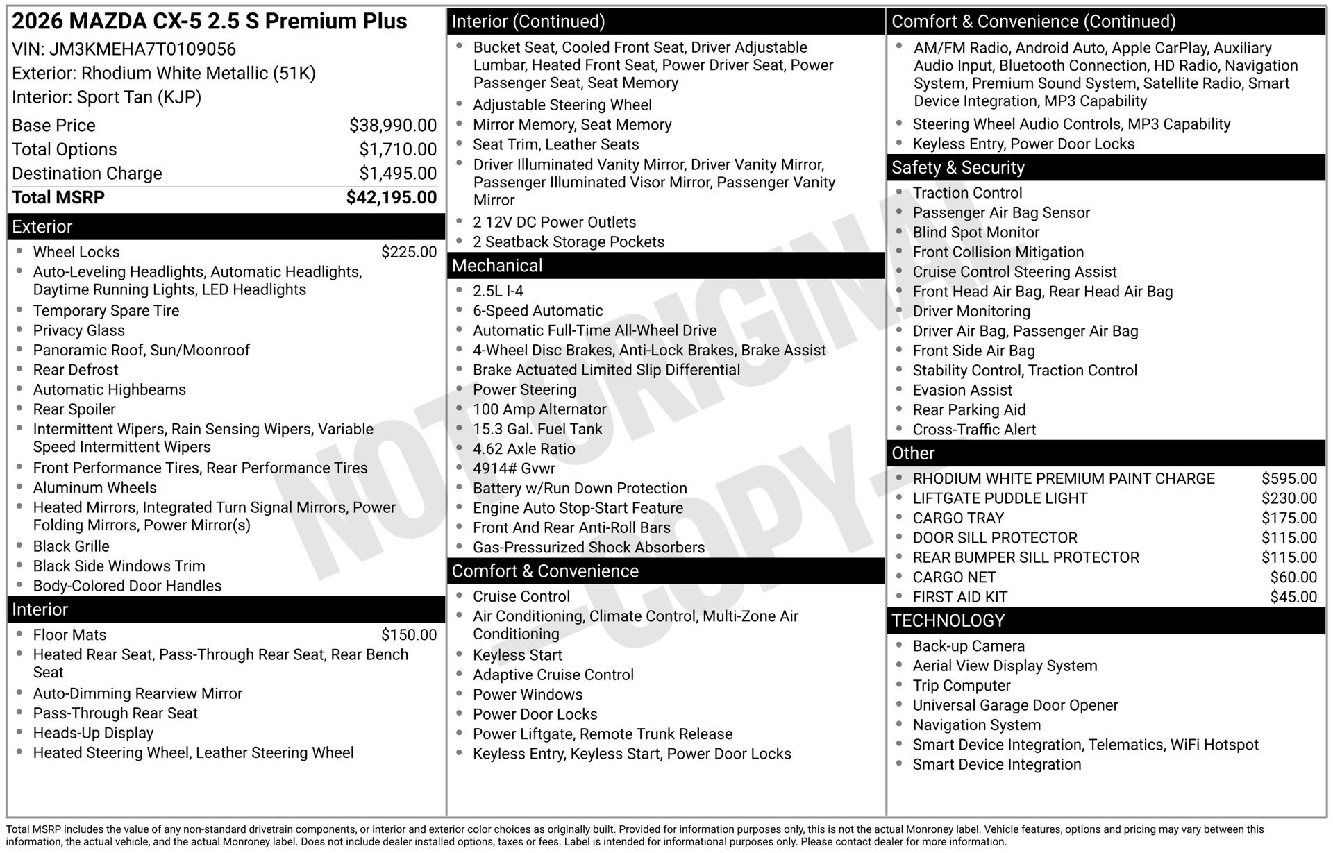 Certified 2026 MAZDA CX-5 2.5 S w/ Premium Plus Package AWD/4WD image 29