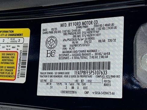 Used 2023 Ford Mustang GT Premium w/ GT Performance Package RWD image 33