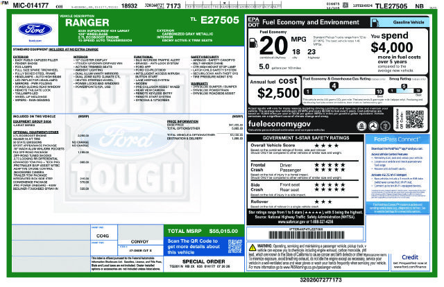 New 2026 Ford Ranger Lariat w/ FX4 Off-Road Package AWD/4WD image 23