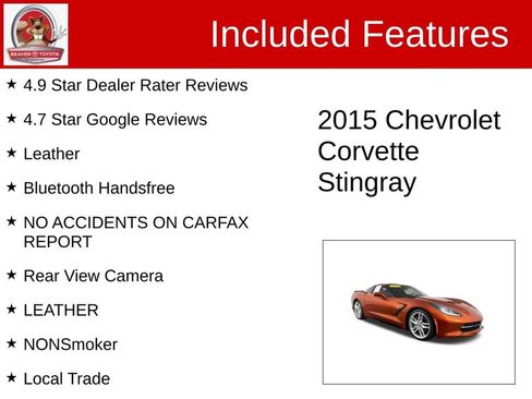 Used 2015 Chevrolet Corvette Stingray Coupe w/ ZF1 Appearance Package RWD image 4