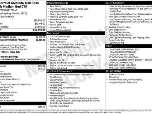 New 2025 Chevrolet Colorado Trail Boss w/ Midnight Edition image 7