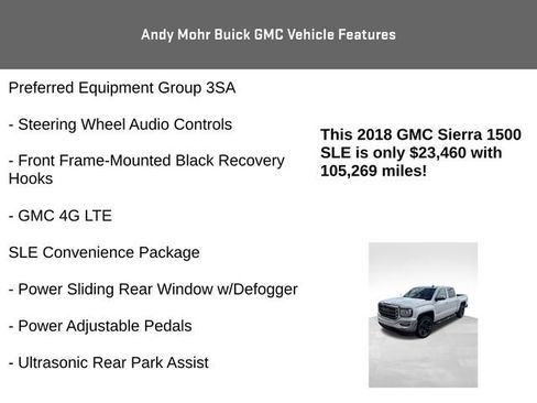 Used 2018 GMC Sierra 1500 SLE w/ Black Pack AWD/4WD image 14