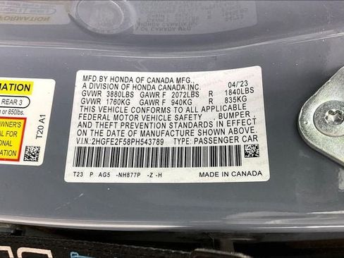 Certified 2023 Honda Civic Sport image 32