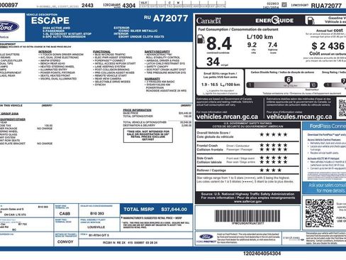 Used 2024 Ford Escape Active AWD/4WD image 47