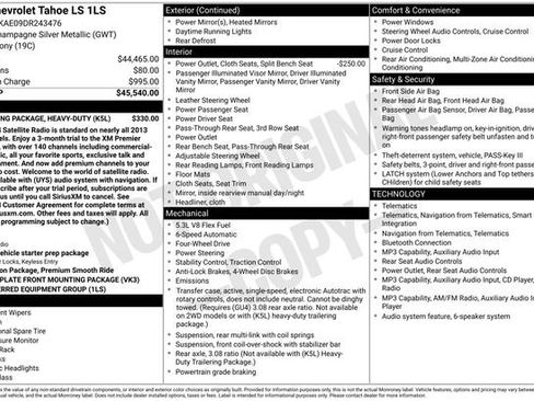 Used 2013 Chevrolet Tahoe LS AWD/4WD image 2