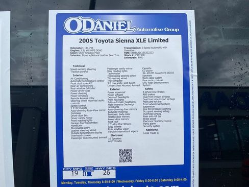 Used 2005 Toyota Sienna XLE Limited FWD image 25