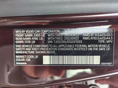 New 2025 Volvo EX90 Ultra w/ Protection Package Premier image 24