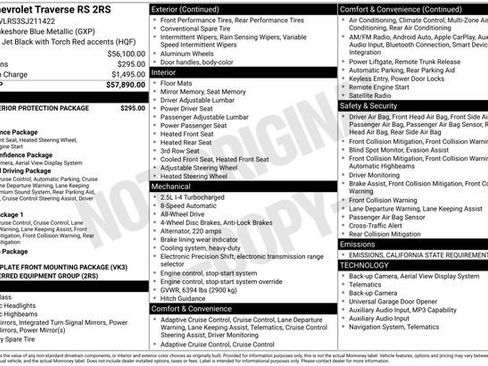 Used 2025 Chevrolet Traverse RS image 11