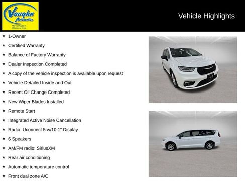 Used 2024 Chrysler Pacifica Touring-L FWD image 2