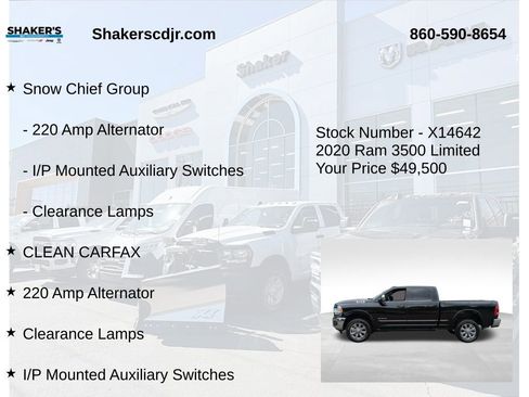 Used 2020 RAM 3500 Limited w/ Snow Chief Group image 6