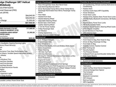 Used 2022 Dodge Challenger SRT Hellcat Redeye RWD image 6