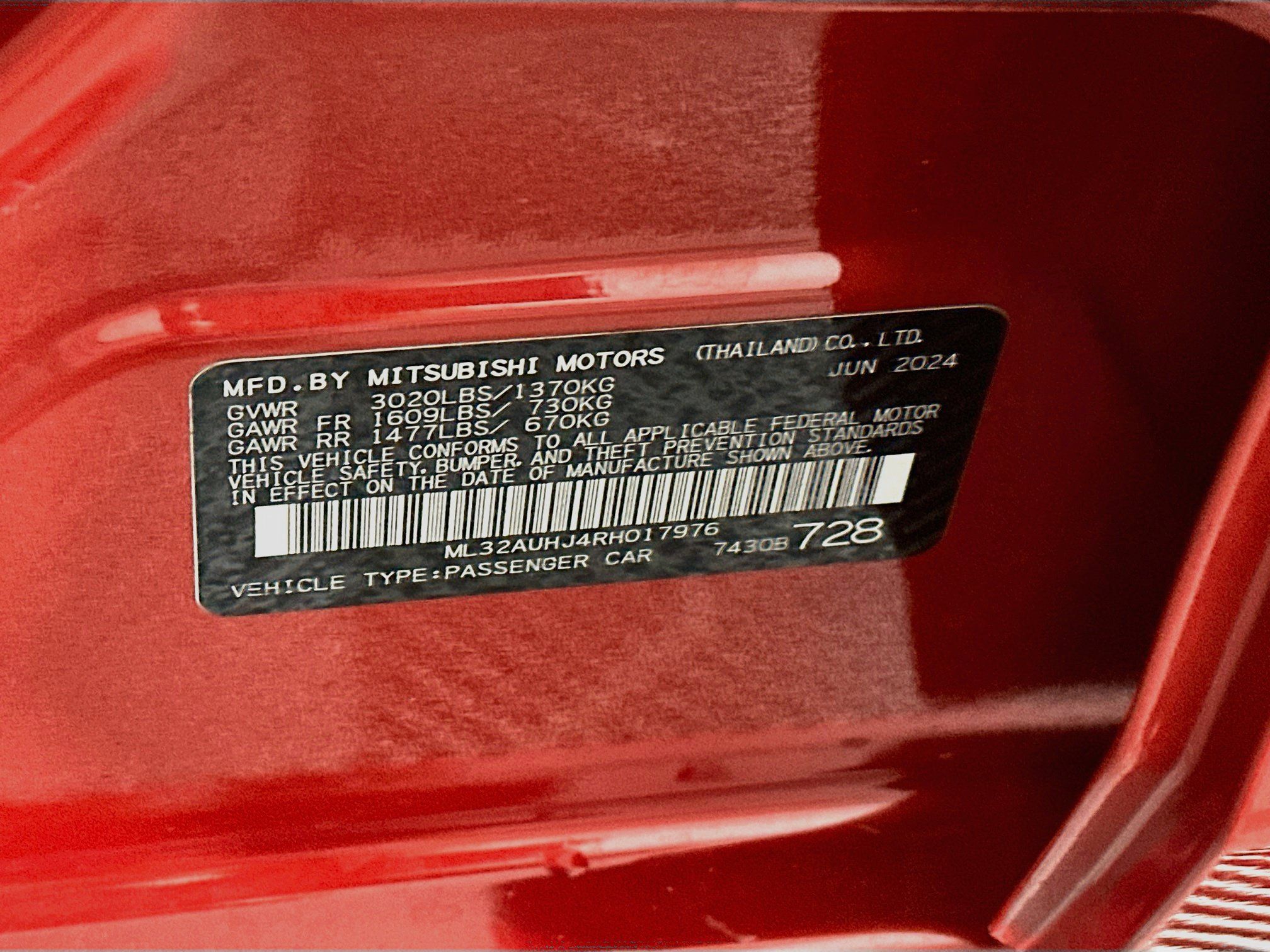 Used 2024 Mitsubishi Mirage ES FWD image 12