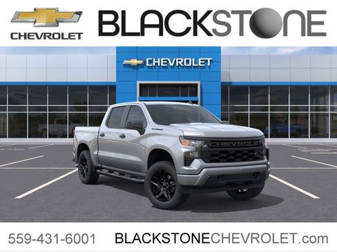 New 2026 Chevrolet Silverado 1500 Custom w/ Turbomax Blackout Package AWD/4WD image 1
