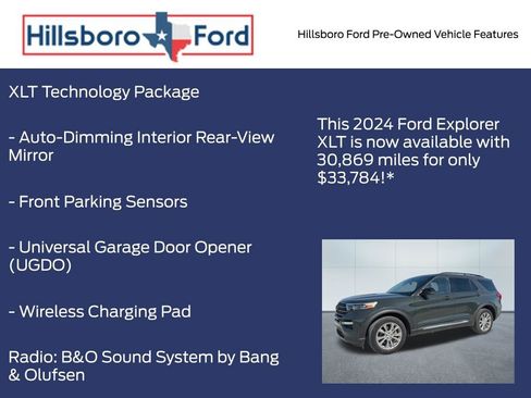 Used 2024 Ford Explorer XLT w/ Equipment Group 202A AWD/4WD image 13