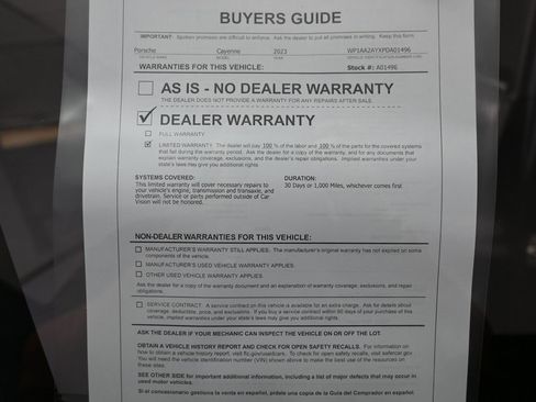 Used 2023 Porsche Cayenne Platinum Edition image 41