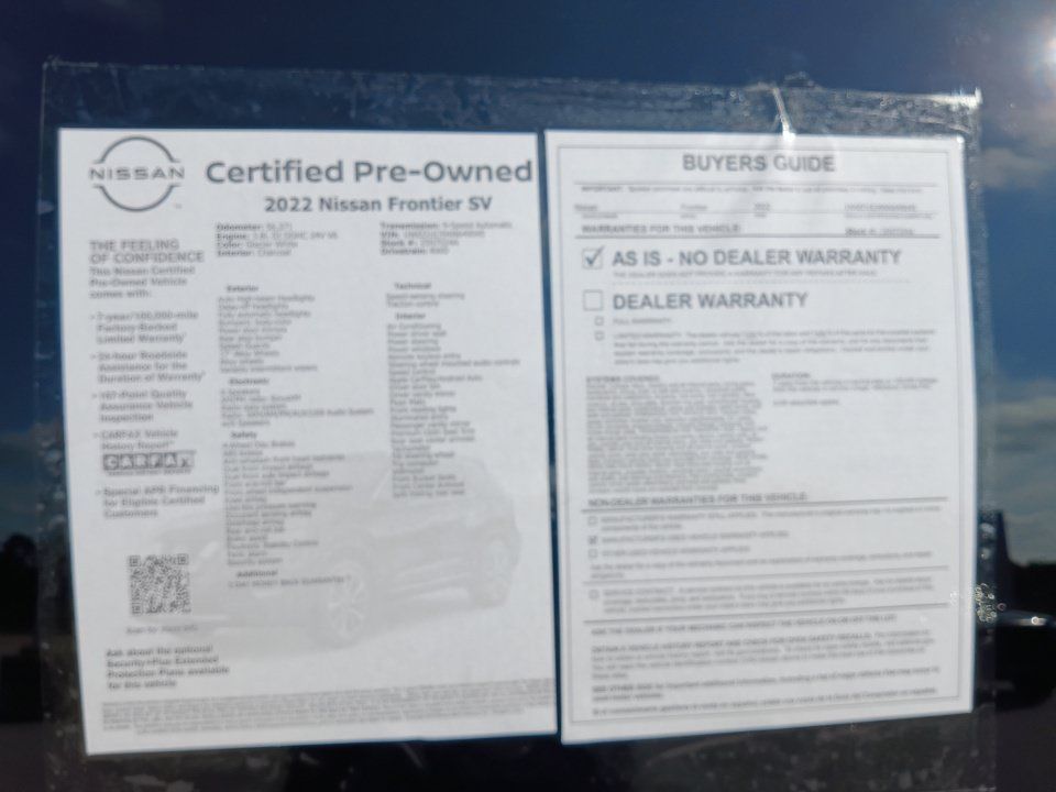 Used 2022 Nissan Frontier SV RWD image 33