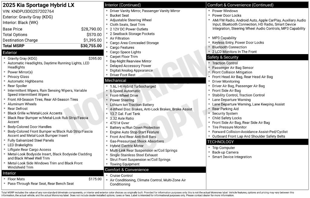 Used 2025 Kia Sportage LX FWD image 2