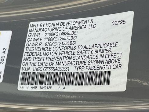 Certified 2025 Honda Accord Sport image 30