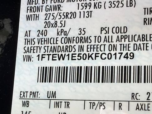 Used 2019 Ford F150 Lariat AWD/4WD image 33