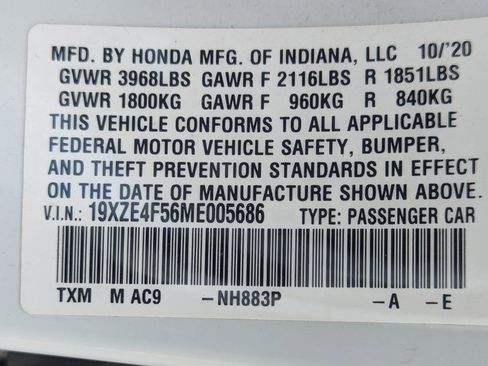 Used 2021 Honda Insight EX image 33