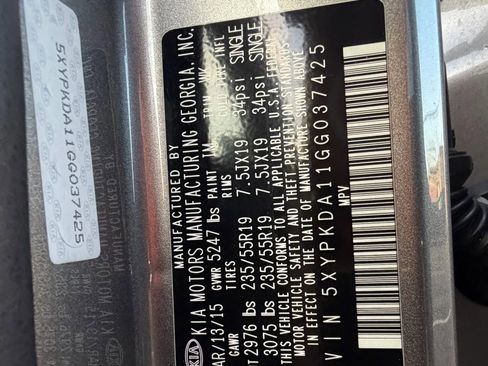 Used 2016 Kia Sorento SX image 34