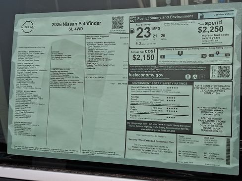 New 2026 Nissan Pathfinder SL w/ SL Premium Package AWD/4WD image 20
