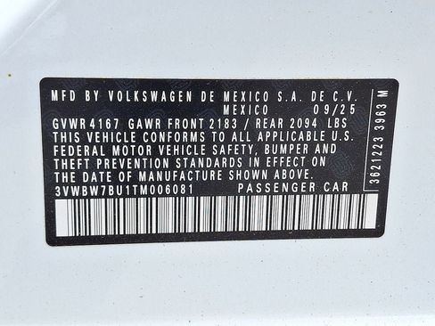 New 2026 Volkswagen Jetta S FWD image 17