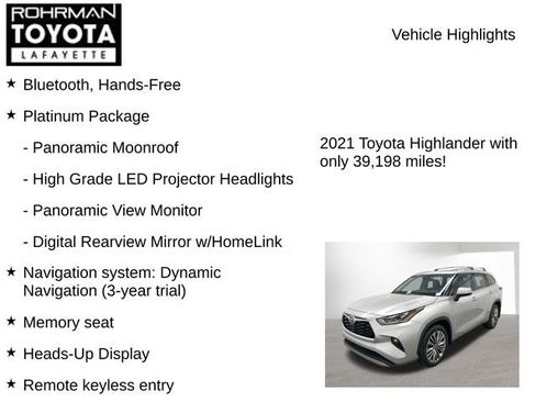 Used 2021 Toyota Highlander Platinum image 7